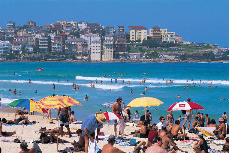 The sweeping white-sand crescent of Bondi is one of Australia’s most iconic beaches.