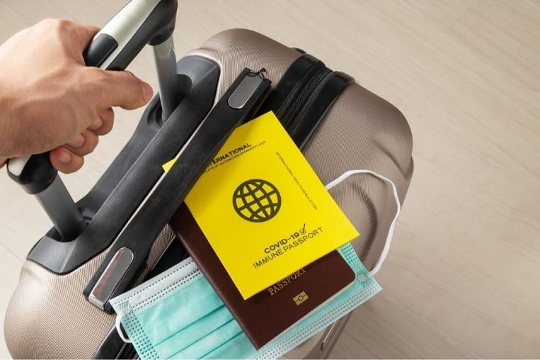 Vaccine passports as proof that the holder has been vaccinated against Covid